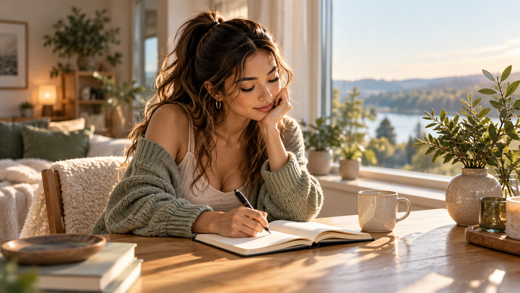 Writing specific things to be grateful for in a journal