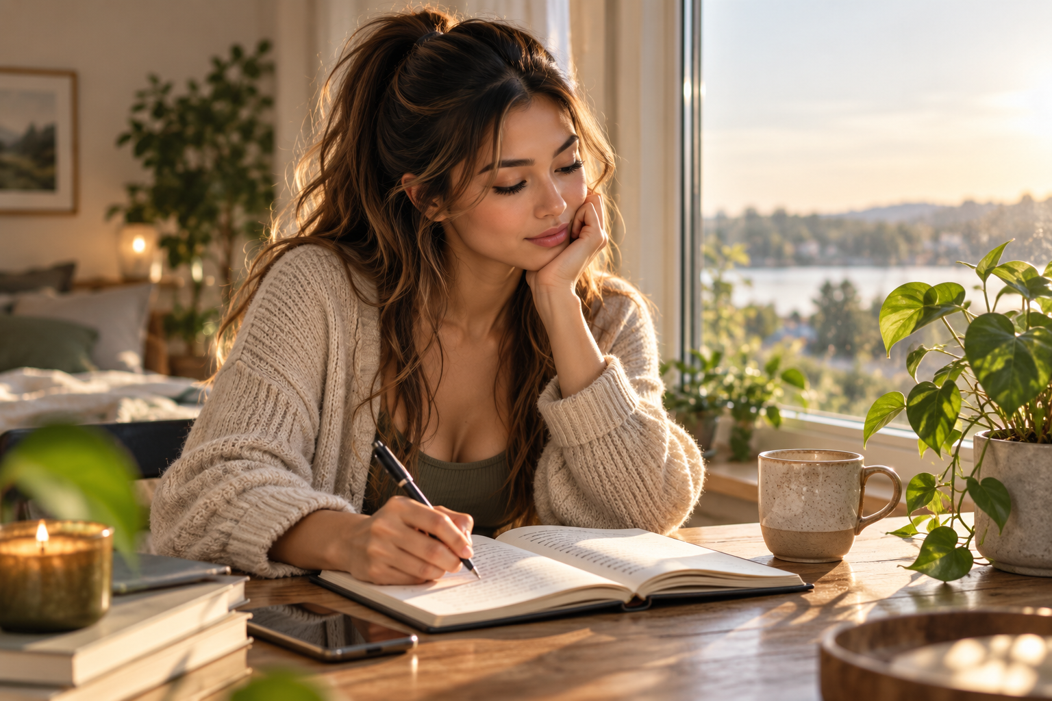 Writing reflectively in a journal
