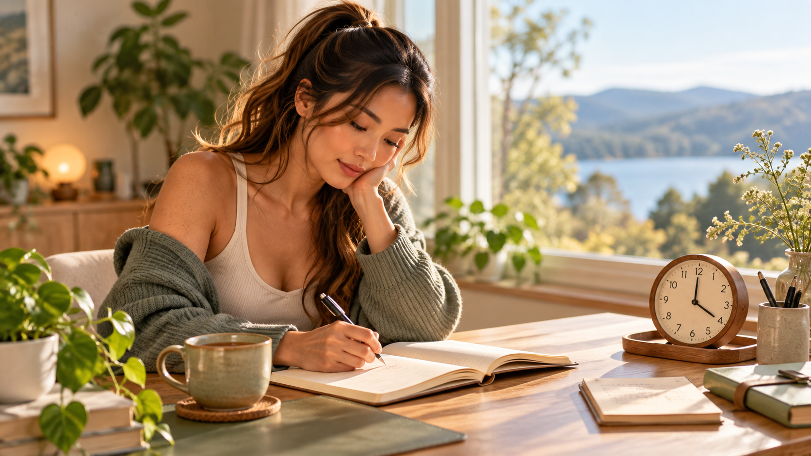 A scheduled time to write down and work through worries