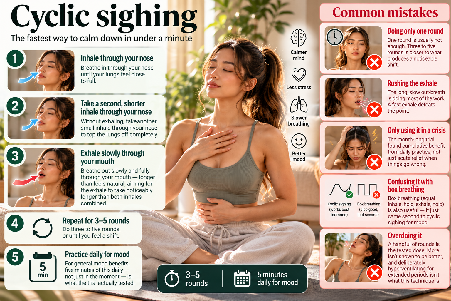 Breathing technique summary