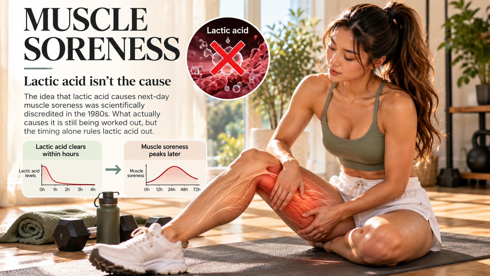 Lactic acid and delayed-onset muscle soreness