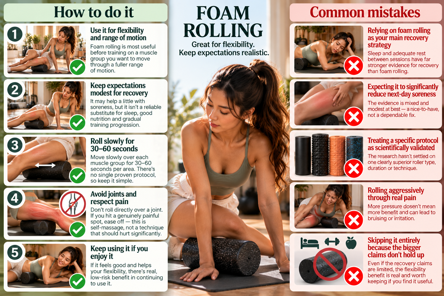 Foam rolling summary