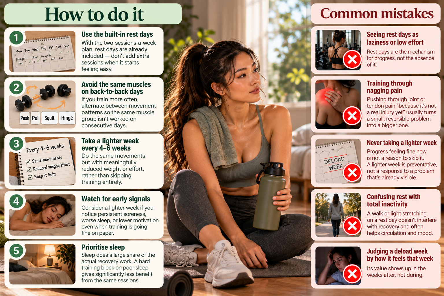 Rest days and deload summary